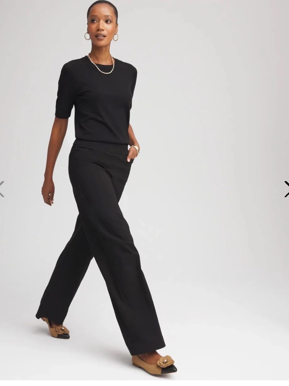 NWT Brigitte™ Slim Wide-Leg Pants